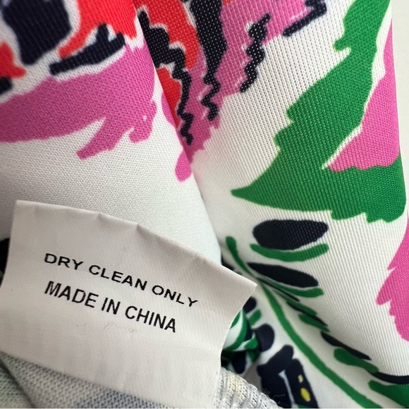 CK BRADLEY Mock Neck Halter Maxi Dress Puma Cat Floral Print tropical vibrant - Picture 10 of 16